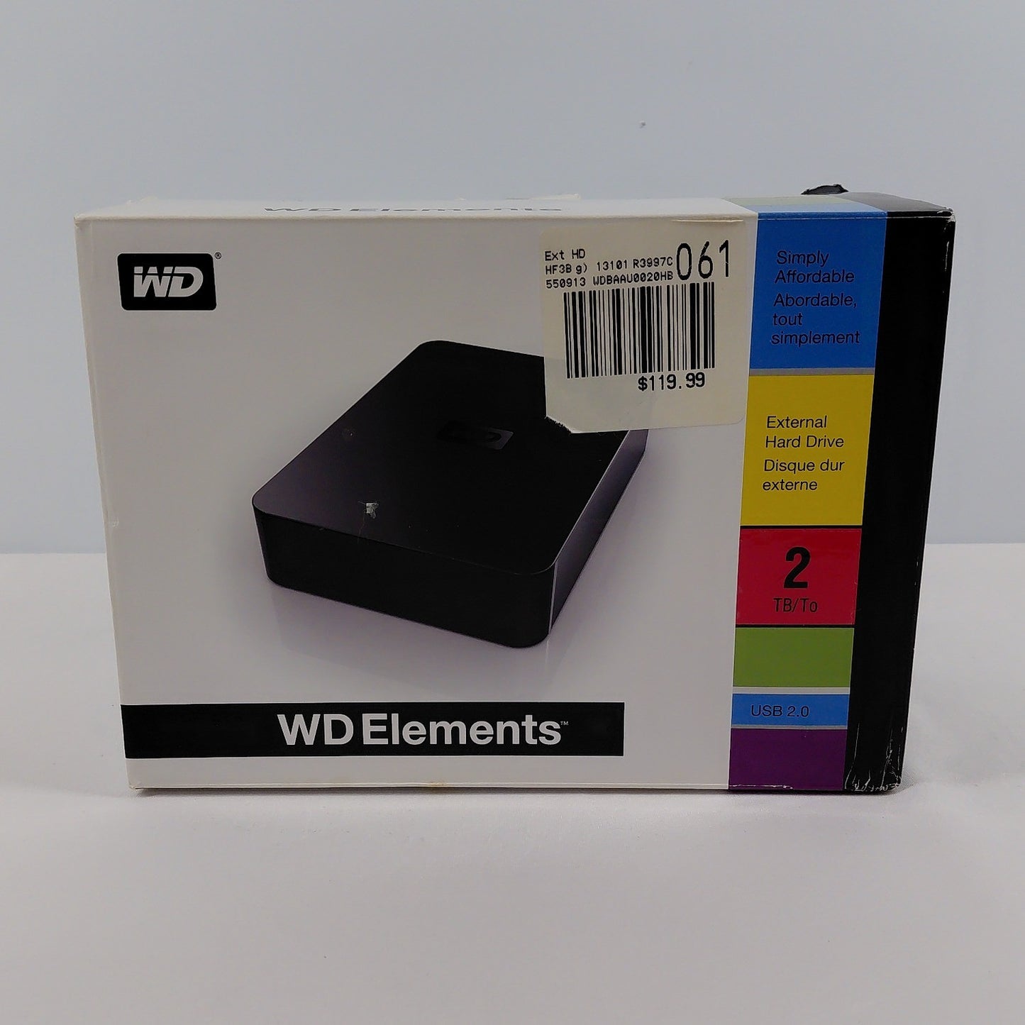 Western Digital WD External WD Elements 2TB Micro USB-B to USB-A HDD