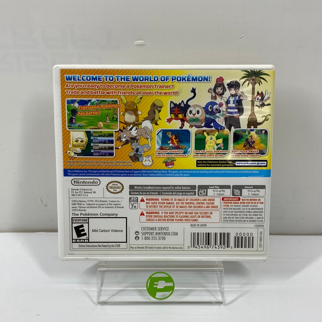 Pokemon Sun (Nintendo 3DS, 2016)