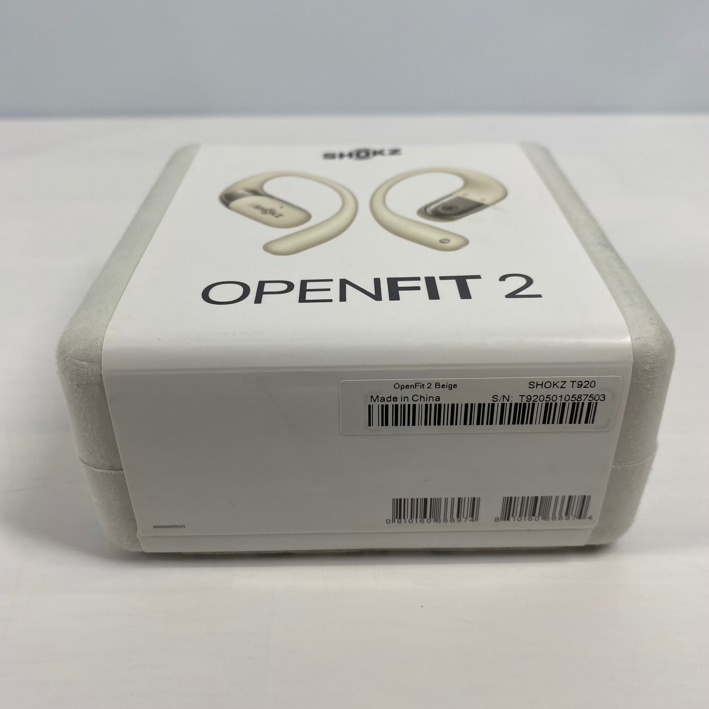 New Shokz OpenFit 2 Open-Ear True Wireless Earbuds Beige T920