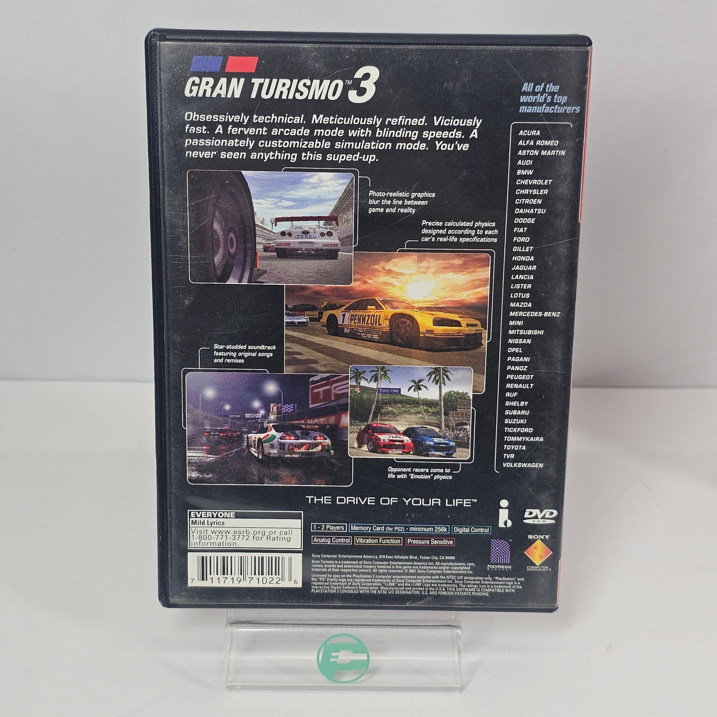 Sony PlayStation 2 PS2 Console System Gran Turismo 3 Racing Bundle SCPH-35001