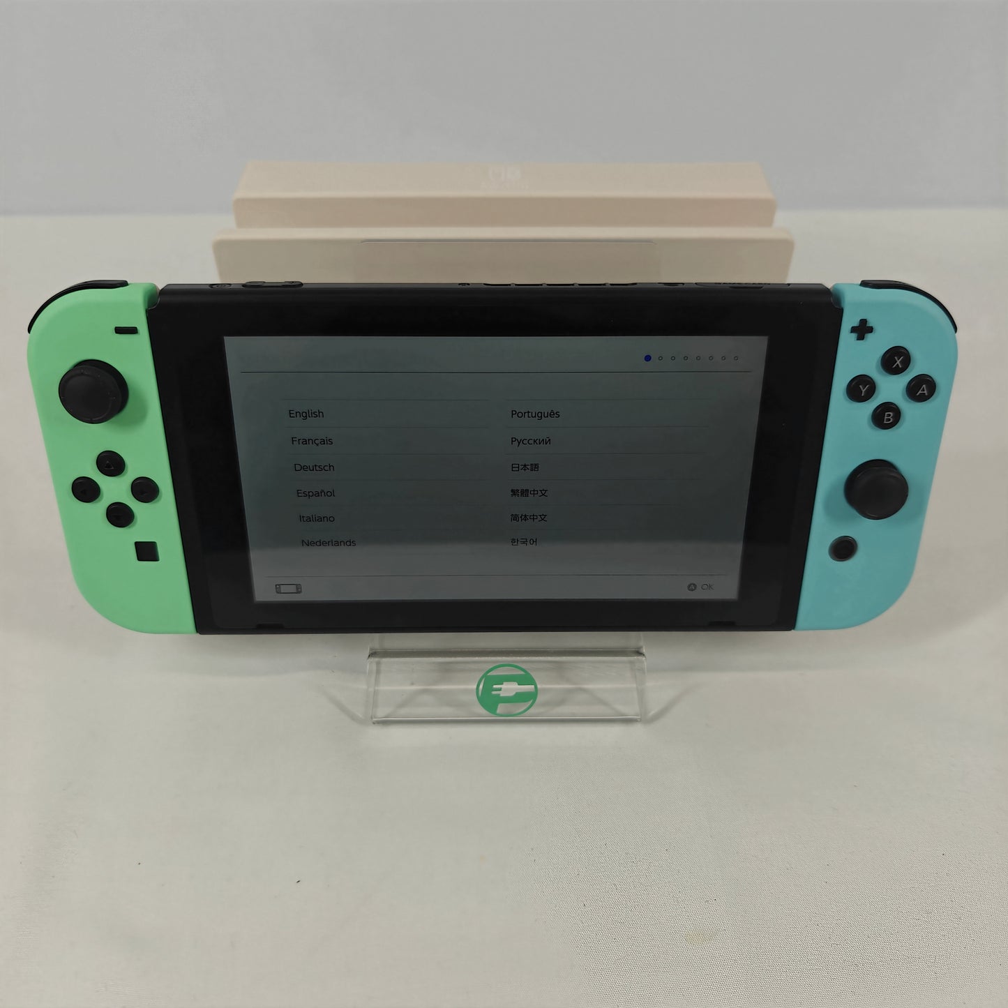Nintendo Switch v2 Video Game Console HAC-001(-01)  Animal Crossing Edition