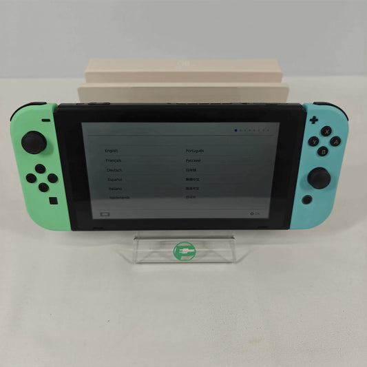 Nintendo Switch v2 Video Game Console HAC-001(-01)  Animal Crossing Edition