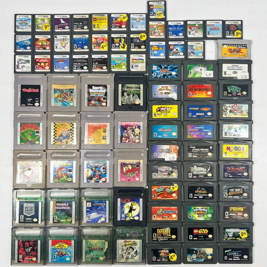 Lot of 80 Nintendo Handheld Games Crazy Taxi, Tony Hawk, Ben 10, Sims 2