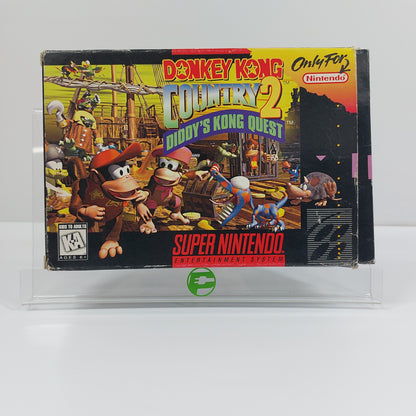 Donkey Kong Country 2 Diddy Kong's Quest (Super Nintendo SNES, 1995) CIB