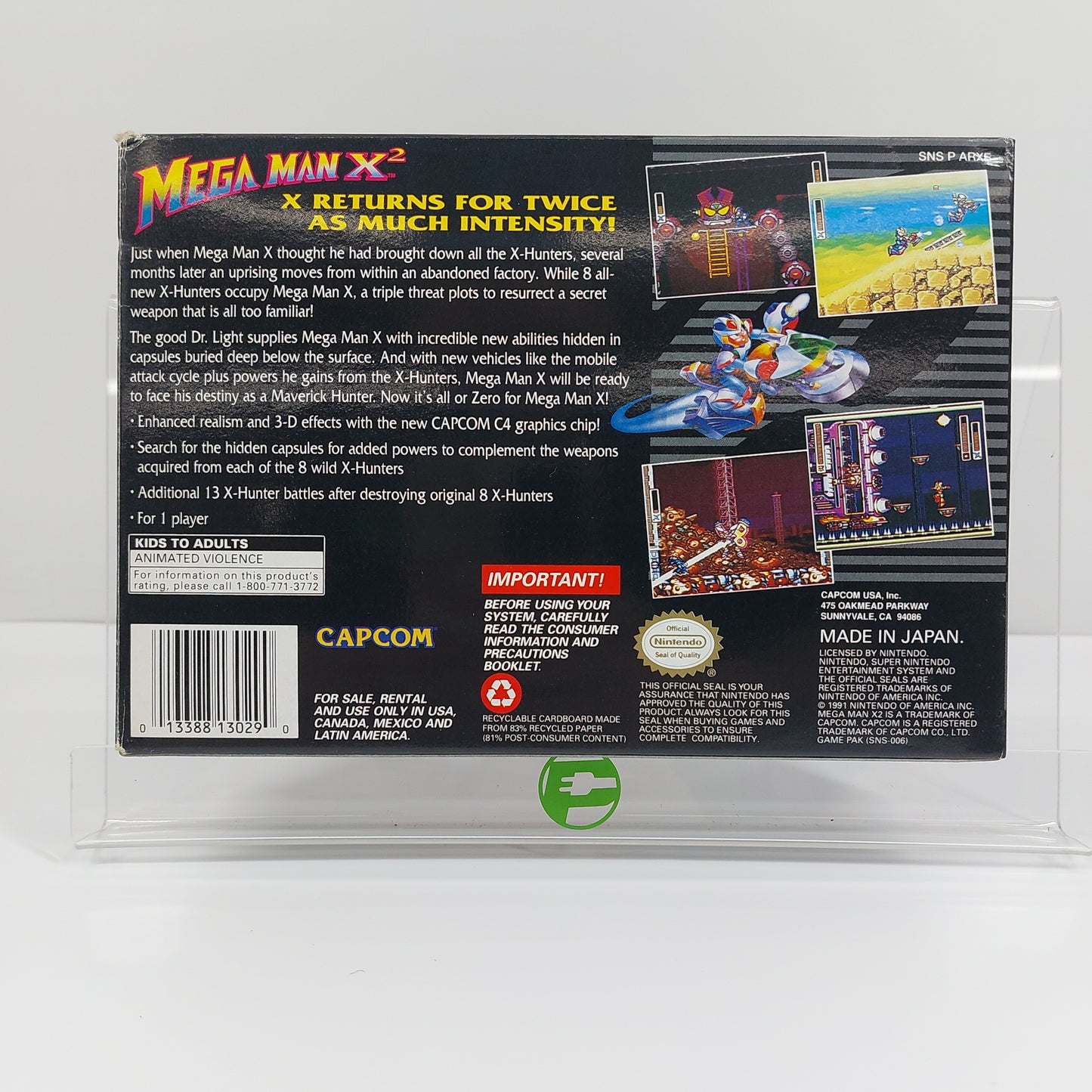 Mega Man X2 (Super Nintendo SNES, 1995) CIB