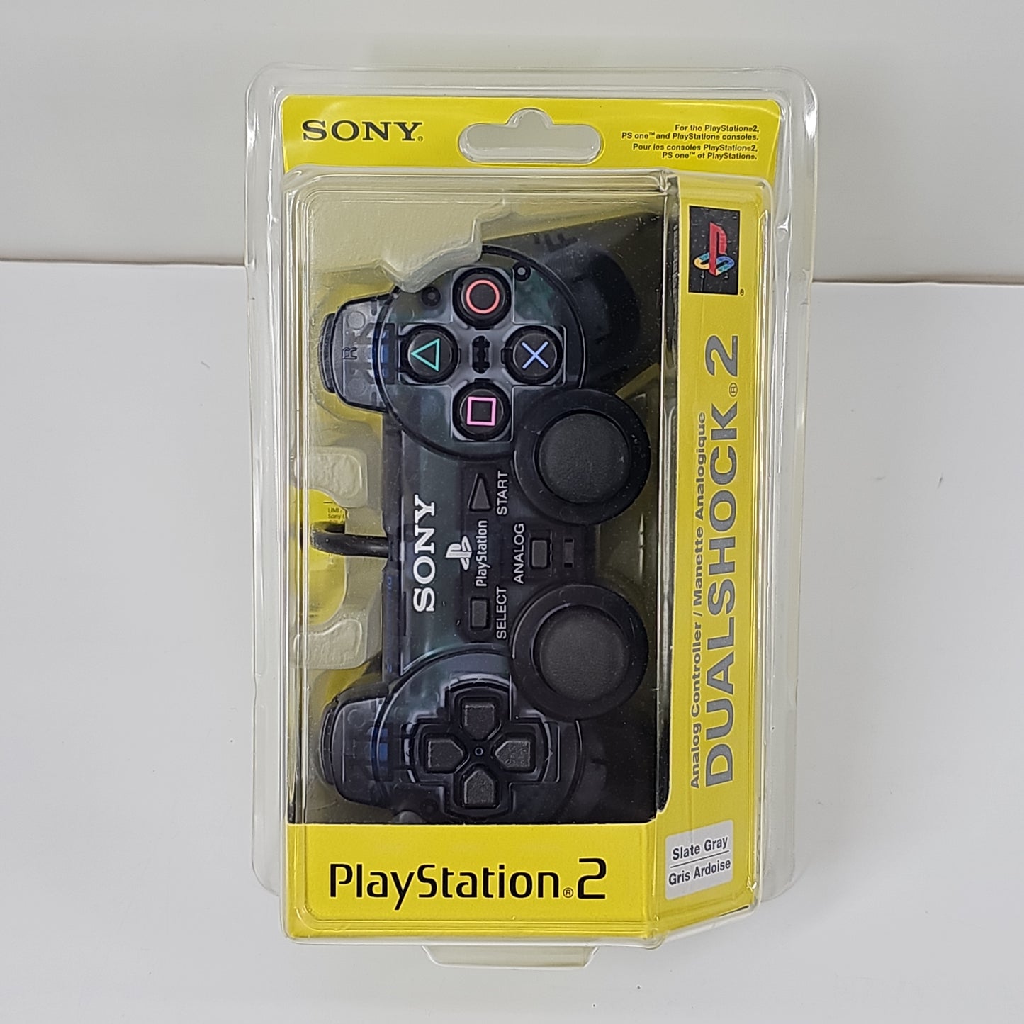 New Sony PlayStation 2 PS2 DualShock 2 Wired Controller Slate Gray SCPH-10010