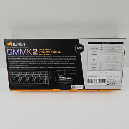 Glorious GMMK 2 RGB 65% Mechanical Gaming Keyboard Black GLO-GMMK2-65