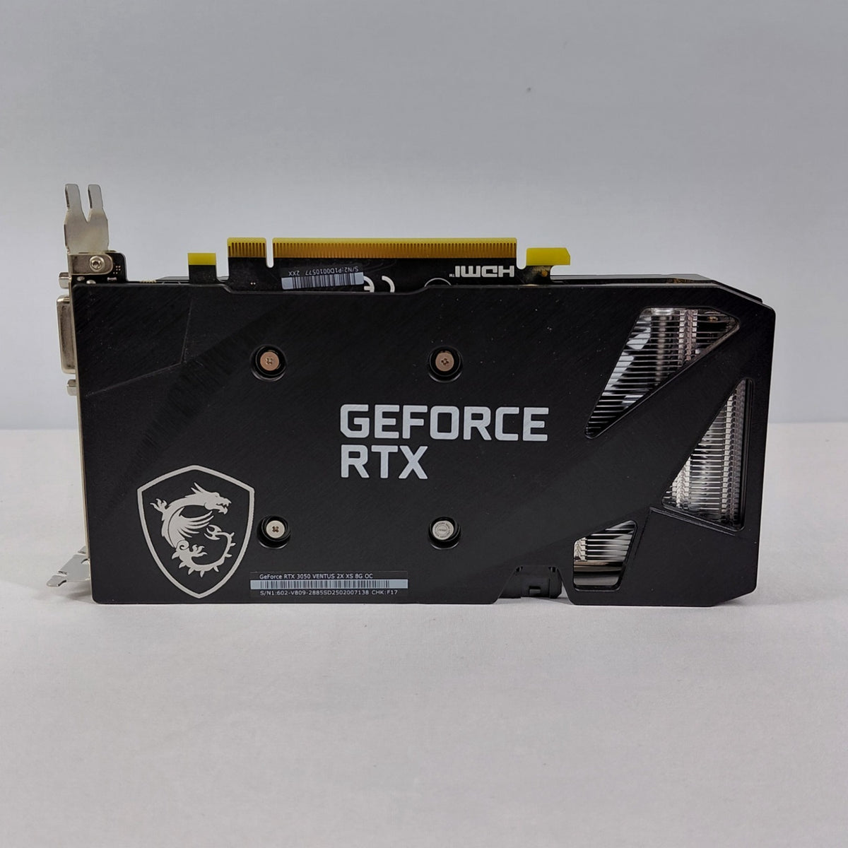 MSI GeForce RTX 3050 Ventus 2x XS OC 8GB GDDR6 Graphics Card 