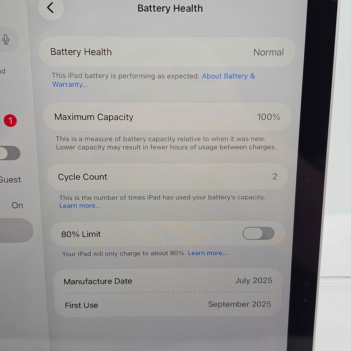 WiFi Only Apple iPad 11" (A16) 128GB Silver MD3Y4LL/A