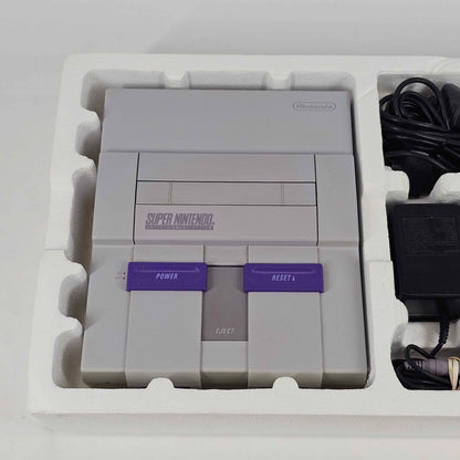 Super Nintendo Entertainment System SNES Game Console Gray SNS-001 CIB