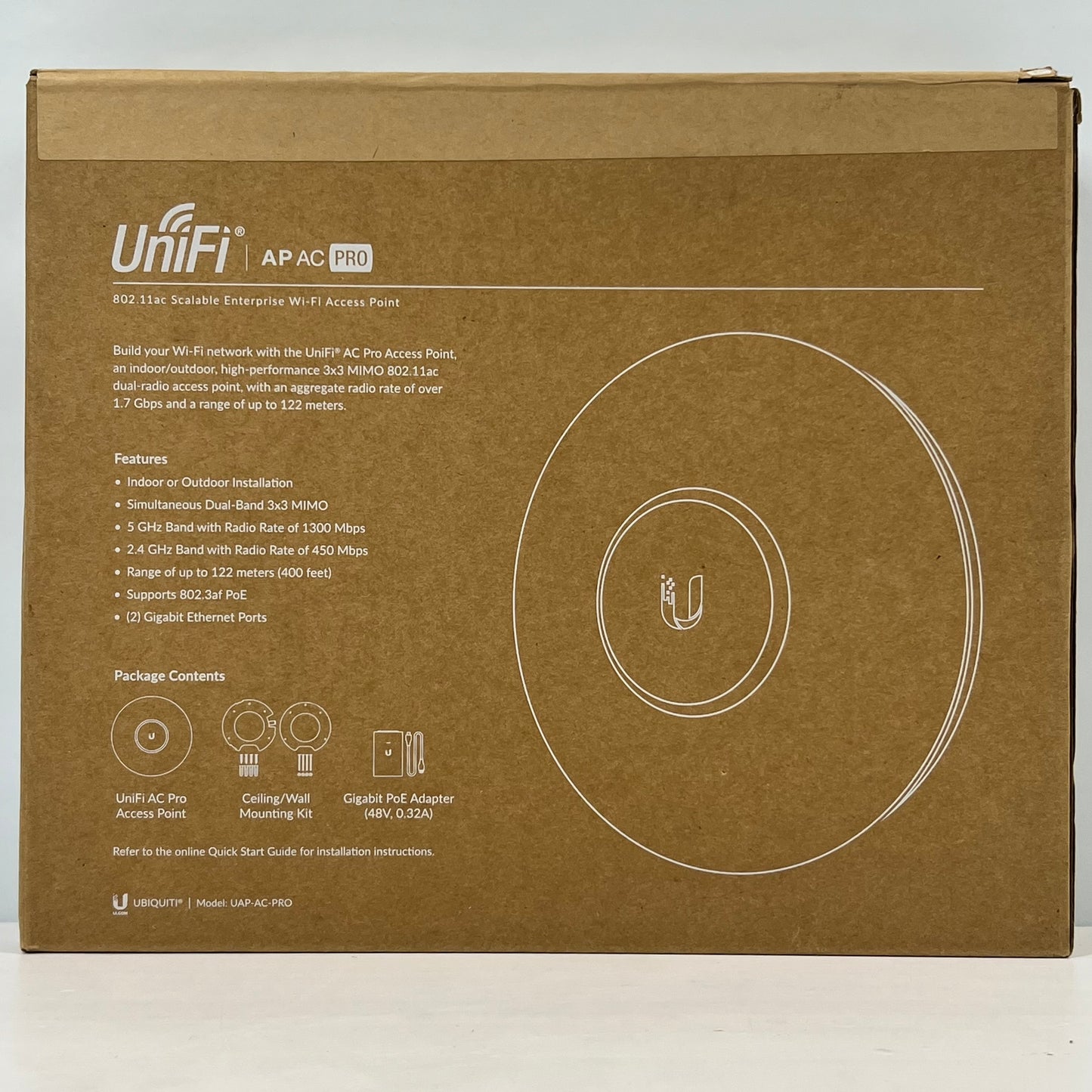 New Ubitquiti UniFi AP AC Pro Wireless Access Point UAP-AC-PRO-US Unclaimed