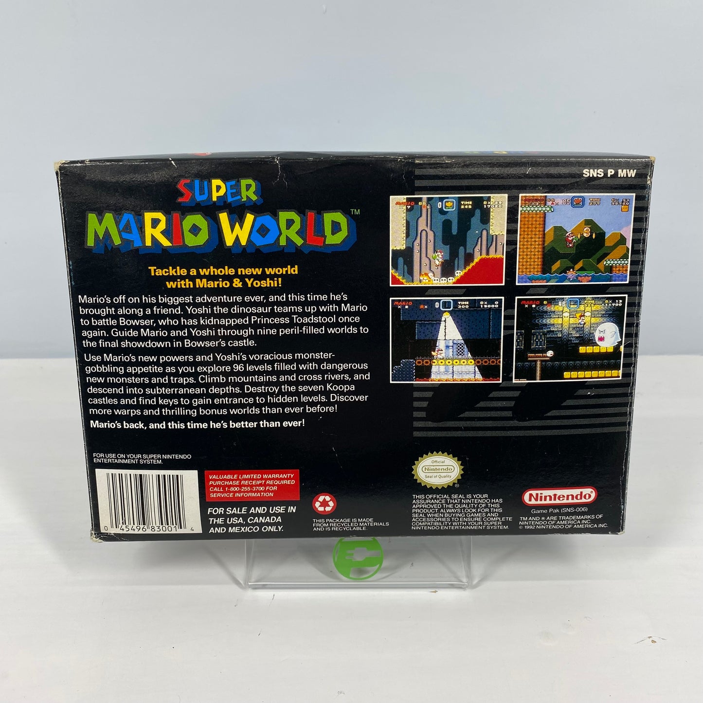 Super Mario World [First Print] (Super Nintendo SNES, 1991)