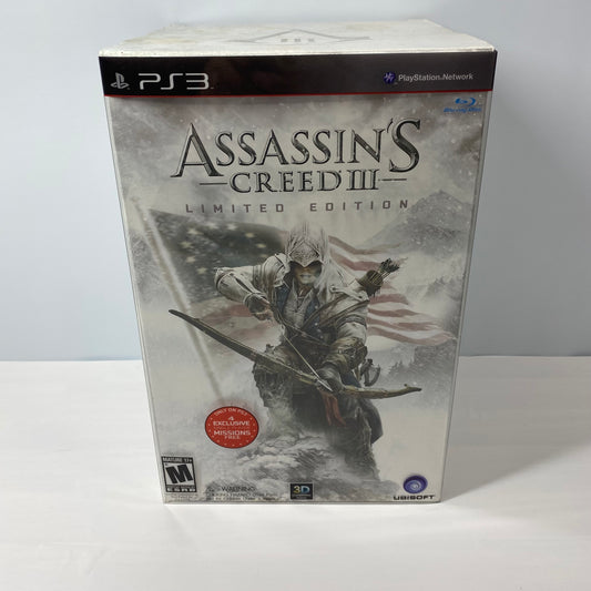 New Assassin's Creed III [Limited Edition] (Sony PlayStation 3 PS3, 2012)