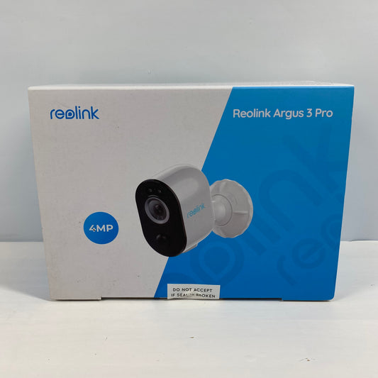 New Reolink Argus 3 Pro 4MP Smart Security Camera White X002RL4S0T