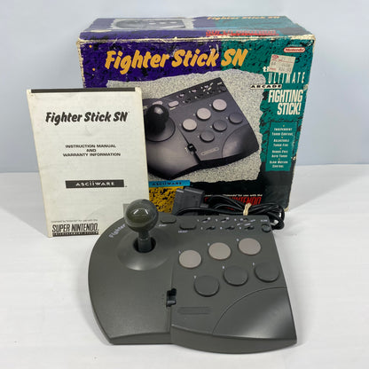 Nintendo Fight Stick SN Black 4920 for Super Nintendo Entertainment System SNES