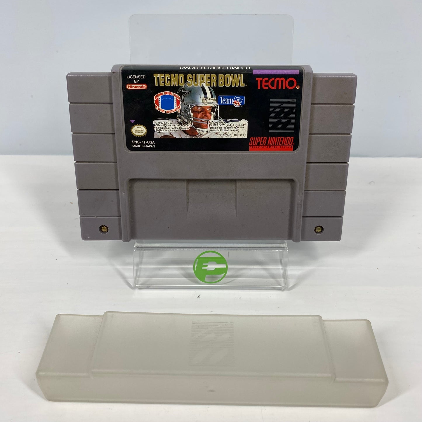 Tecmo Super Bowl (Super Nintendo SNES, 1993) Cartridge with Manual