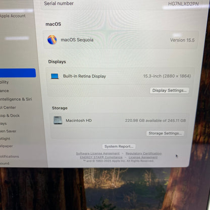 2024 Apple MacBook Air 15" M3 10C GPU 4.0GHz 16GB RAM 256GB SSD MC9D4LL/A