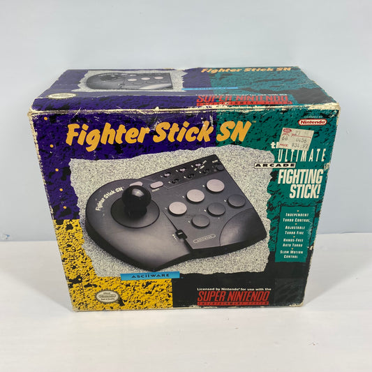 Nintendo Fight Stick SN Black 4920 for Super Nintendo Entertainment System SNES