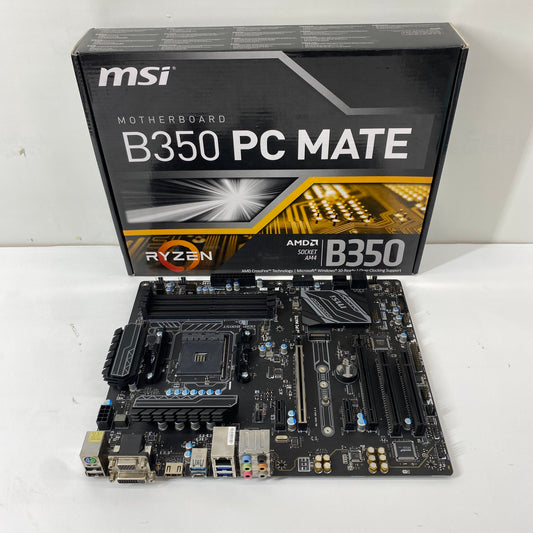 MSi B350 PC Mate AM4 ATX Gaming Motherboard