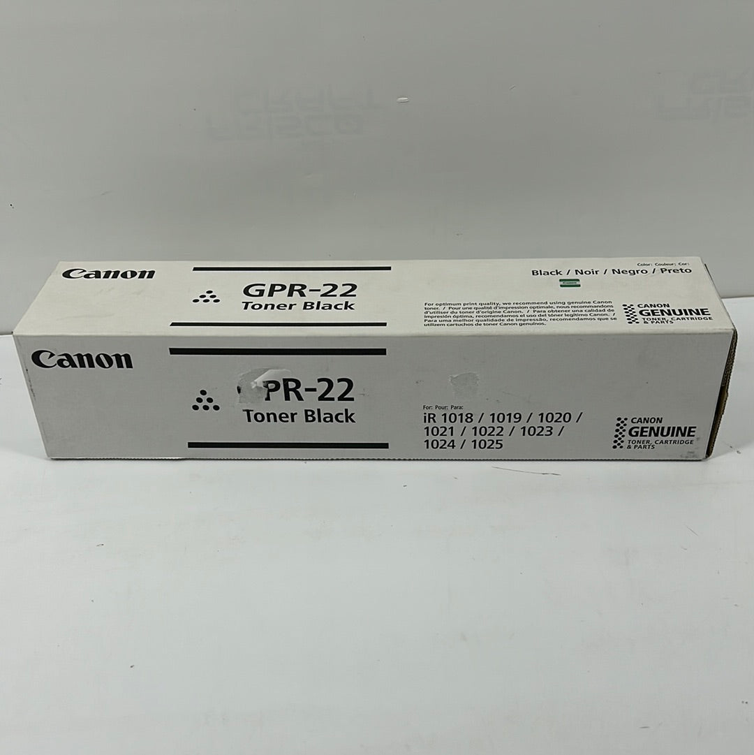 New Canon GPR-22 0386B003[AA] Black Toner Cartridge