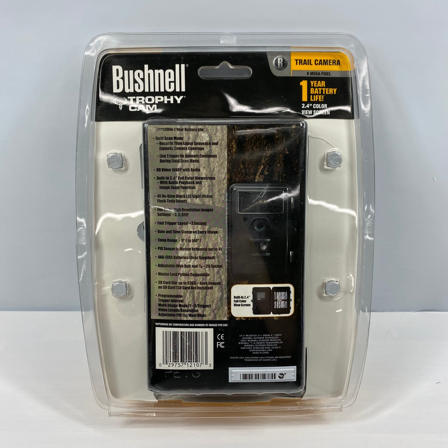 New Bushnell Trophy Cam 8.0MP Trail Camera 119467C