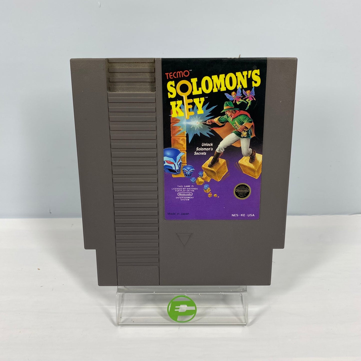 Solomon's Key [5 Screw] (Nintendo NES, 1987) Cartridge with Manual