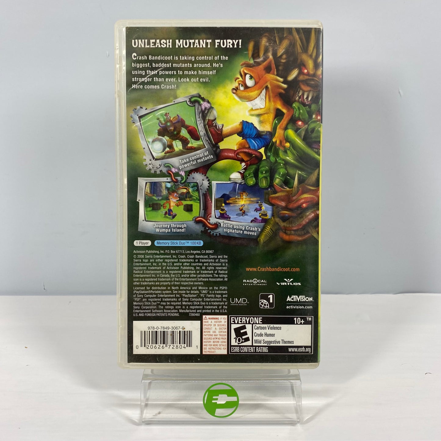 Crash Mind Over Mutant (Sony PlayStation Portable PSP, 2008)