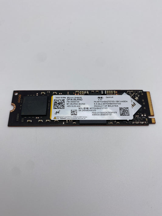 Micron 2280mm 06JRND 2TB PCIe Gen4 x4 SSD MTFDKBA2T0TGD Solid State Drive