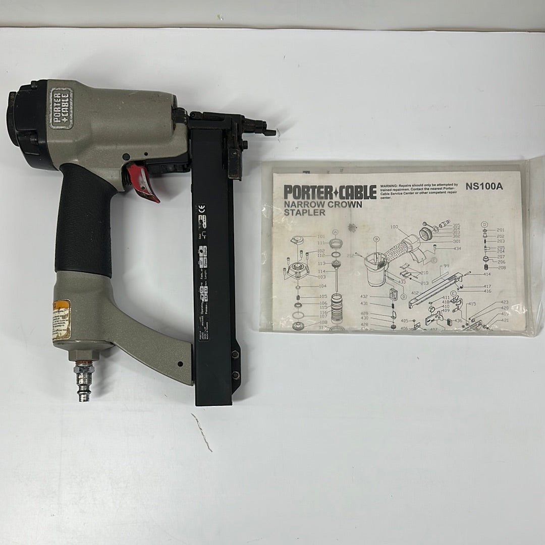 Porter Cable NS100A 1/4" Pneumatic Narrow Crown Stapler PayMore Malvern