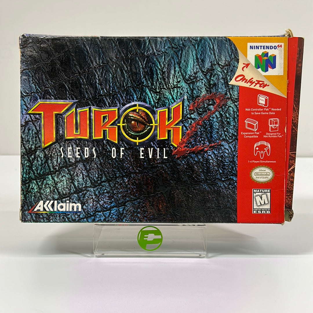 Turok 2: Seeds of Evil (Nintendo 64 N64, 1998) CIB