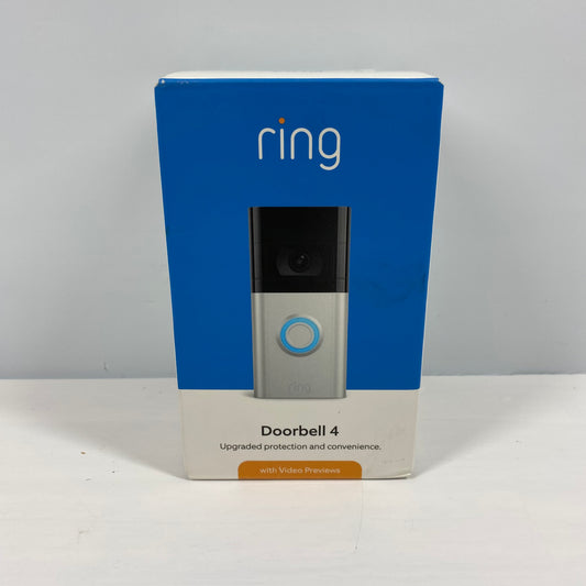 New Ring Video Doorbell 4 1080p Two-Way Talk Smart Security Camera Satin Nickel