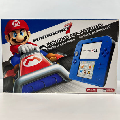 New Nintendo 2DS Mario Kart 7 Edition Handheld Game Console Electric Blue 2