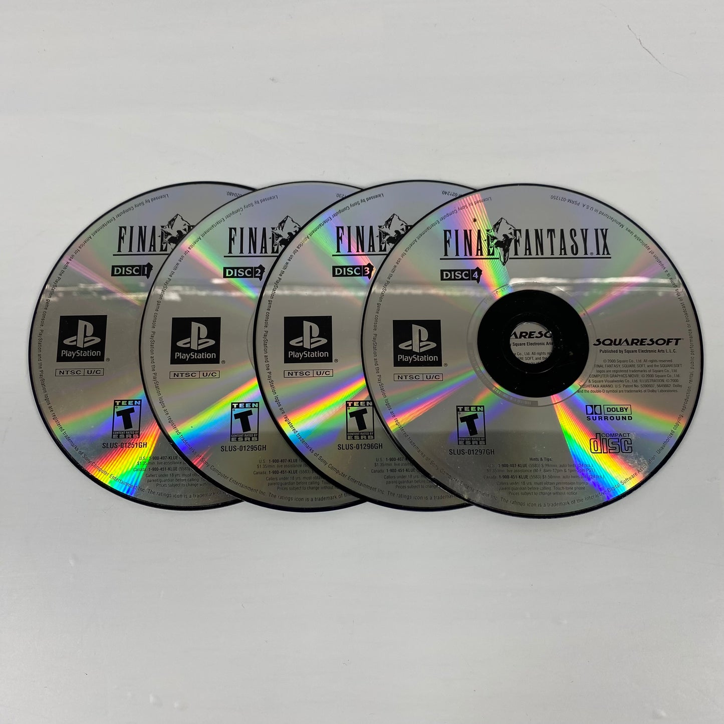 Final Fantasy IX  (Sony PlayStation 1 PS1,  2000)  Discs Only