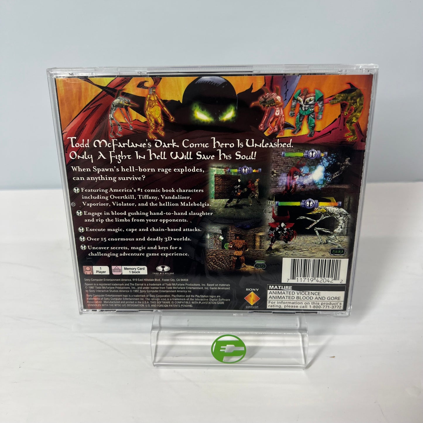 Spawn The Eternal (Sony PlayStation 1 PS1, 1997)