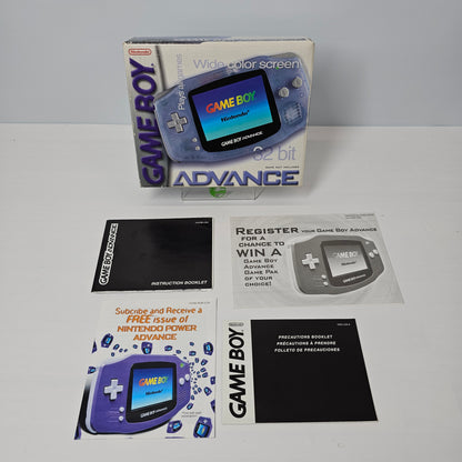 Nintendo Game Boy Advance Handheld Game Console AGB-001 Glacier