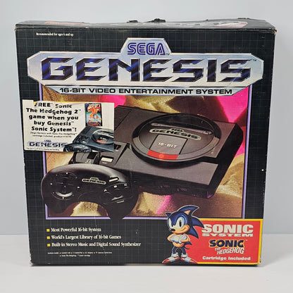 Sega Genesis 16-Bit Video Game Console Black MK-1601 CIB