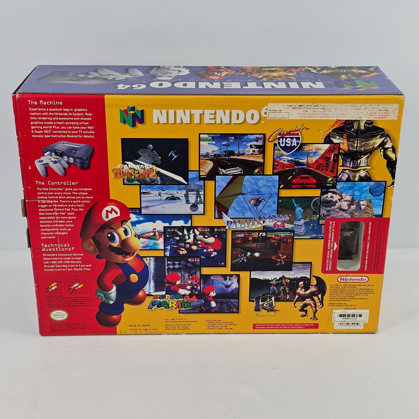 Nintendo 64 N64 Video Game Console NUS-001 Gray