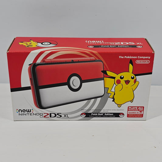 New Nintendo 2DS XL Handheld Game Console JAN-001 Poke Ball Edition CIB