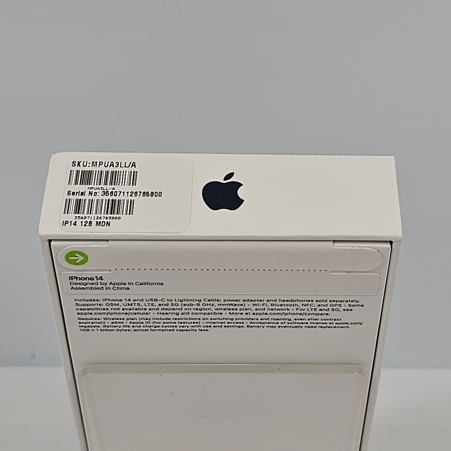 New Verizon Apple iPhone 14 eSIM 128GB Midnight MPUA3LL/A