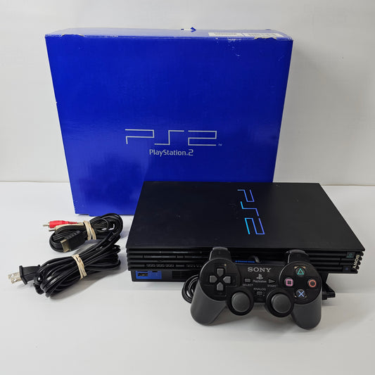 Sony PlayStation 2 PS2 Black Console Gaming System SCPH-30001 CIB