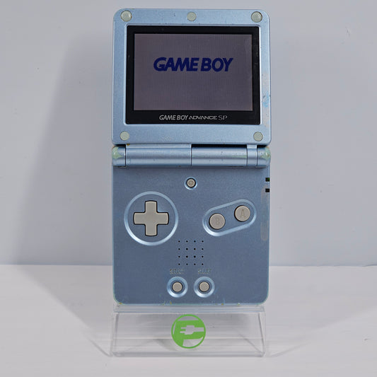 Nintendo Game Boy Advance SP Handheld Game Console Only AGS-101 Pearl Blue