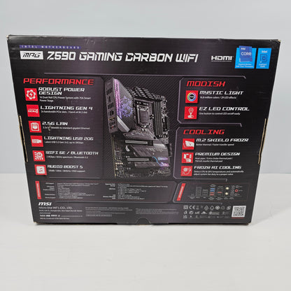 New MSi MPG Z590 Gaming Carbon Motherboard LGA 1200 ATX