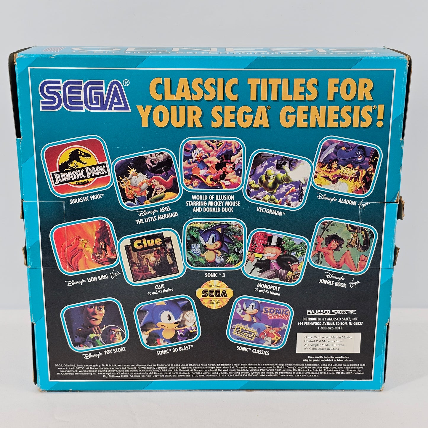 Sega Genesis 3 Video Game Console Black MK-1461