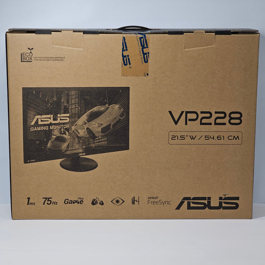 New ASUS 21.5" VP228QG FHD LED 75Hz Gaming Monitor